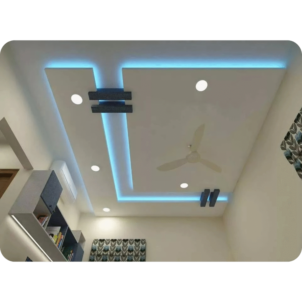 Peinture et revêtement décoratif final pour faux plafonds Marrakech haut de gamme